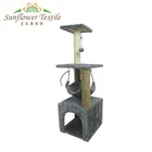 Luxury large wholesale scratching wood cat condo tower cat tree