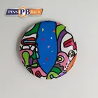 Pinsback Cheap Custom Button Pin Round Metal Button Badge Wholesale High Quality Printing Pin Badge With No MOQ Factory Price