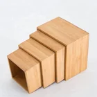 Chinese Style bamboo boxes Multi Function Desktop Stationery Box Tissue Organizer Storage Bamboo Box
