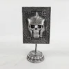 Halloween table decorations resin plaque 3D human skulls head
