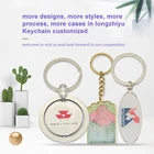 Longzhiyu 12 years manufacturer custom floating keyring turbo keyring monkey keychain round shape keyrings