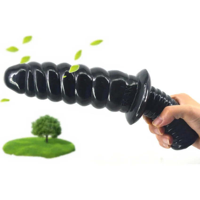 Faak Long Ribbed Shaft Cm Butt Plug With Handle Juguetes Sexuales