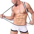 Ice silk mid-rise waist briefs old man hipster panties jockey thongs sexy men underwear
