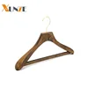 Wholesale luxury brass hook natural custom used clothes hangers