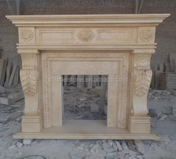 fireplace mantel carving3