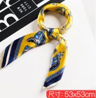 LYY Hot Sale Spring Summer Square Scarf Hair Tie Band For Business Party Women Head Neck Silk Satin Scarf