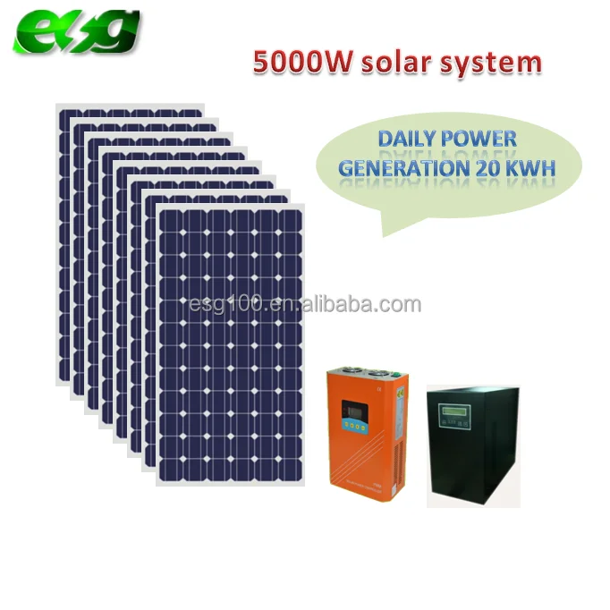 full set solar powered system