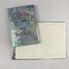 Custom A5 PVC liquid Notebook sequin notebook