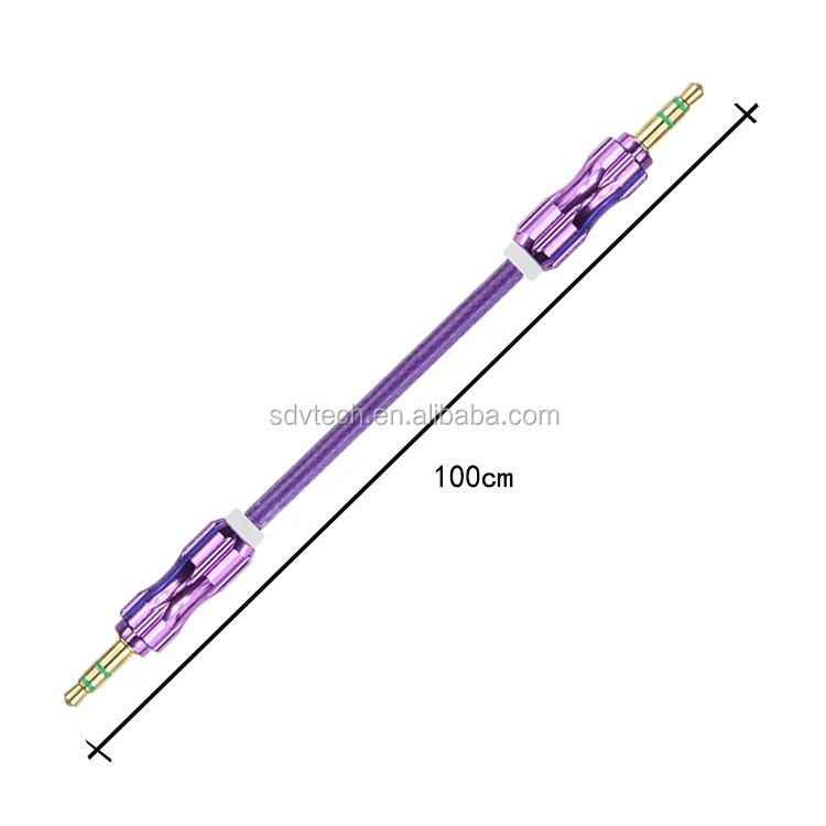 nylon braided 3.5mm car audio aux cable male to male Stereo audio Cable - ANKUX.COM