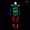 Tron boys dance LED robot costumes with mask,halloween cosplay costume,men ballroom dance clothing