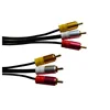 3 rca cable video 30ft plug - plug cable automotive gold plated connector AV cable 1 3 6 10 15 25 50 ft