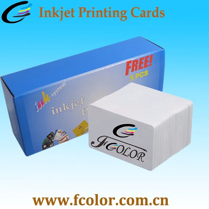 Fcolor Wholesale Thermal Printable Sublimation Pvc Card For Heat