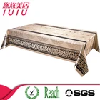 Cheap PVC african gold and silver pvc table cloth