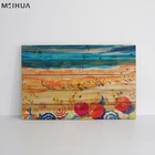 With high quality natural simple wood print art