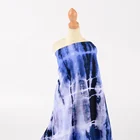 Yuhong high end super soft dty brush fabric with tie dye print for pajama and dress