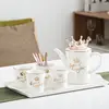Ceramic Tea Cup Set Creative Nordic Simplified Style Cold Water Kettle Tea Pot Set
