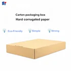 Recycled Custom Made Brown Corrugated Paper Carton Shipping Folding Packaging Gift Box