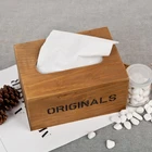 Wood material original tissue box customized and wholesale zakka pumping carton WP2001