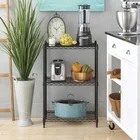 3 Tiers NSF Steel Wire Shelving Storage Rack Shelf