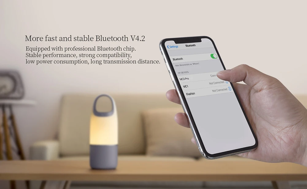 Nillkin MC3 led wireless bluetooth speaker with power bank and TF Card colorful music light 4.2 Bluetooth - ANKUX.COM