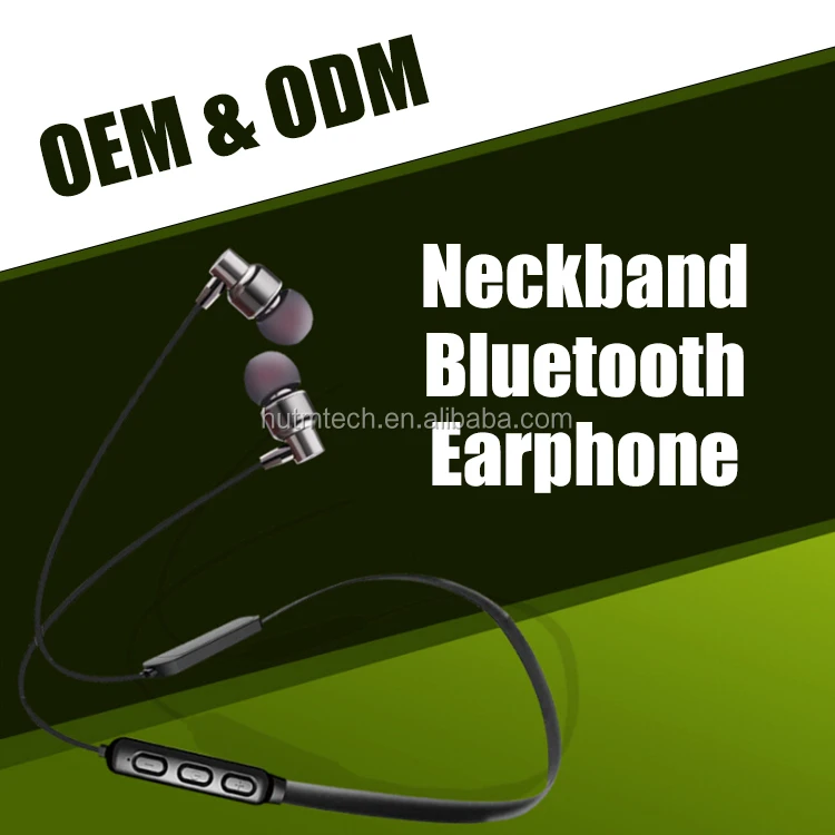 130mAh Sport Bluetooth Neckband Earphones Stereo Metal Wireless Earphone With Microphone - ANKUX.COM