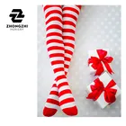 Valentine Day Knee High Socks Knee Thigh High Stocking White and Red