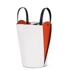 2019New leather women's bag color bucket bag fashion single shoulder bag