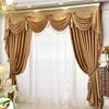 church curtains with Valance,European High-grade luxury curtain, beautiful curtains