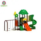 JMQ-G077B Outdoor ground playground kids fun factory swing slide