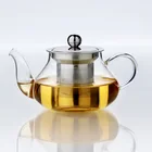 15 OZ heat resistant stovetop safe glass german teapot with stainless steel infuser