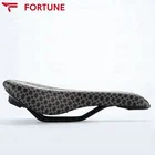 New design customized leather pattern bicycle saddle road bike seat