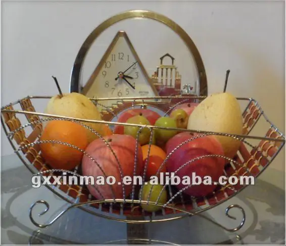 decorative cradle swing iron fruit basket wholesale
