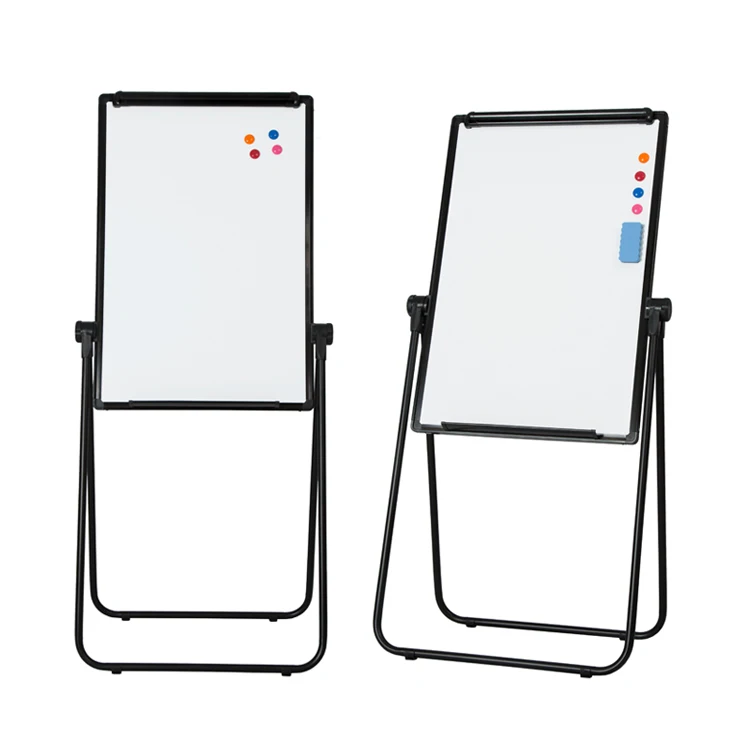 Good stable u stand magnetic flip chart stand, foldable whiteboard