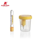 Customized bar code urine and stool sample container