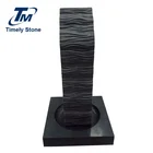 New Zealand obelisk monument basalt black limestone headstone