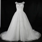 Latest wholesale beaded plus size appliqued wedding dresses gowns
