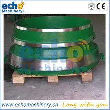 premium cone crusher bowl liners and mantle for Pegson,Metso,Kleemann etc