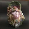 Unique Gemstone Happiness Buddha Statue
