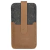 Felt Leather Sleeve For iPhone Case Bag