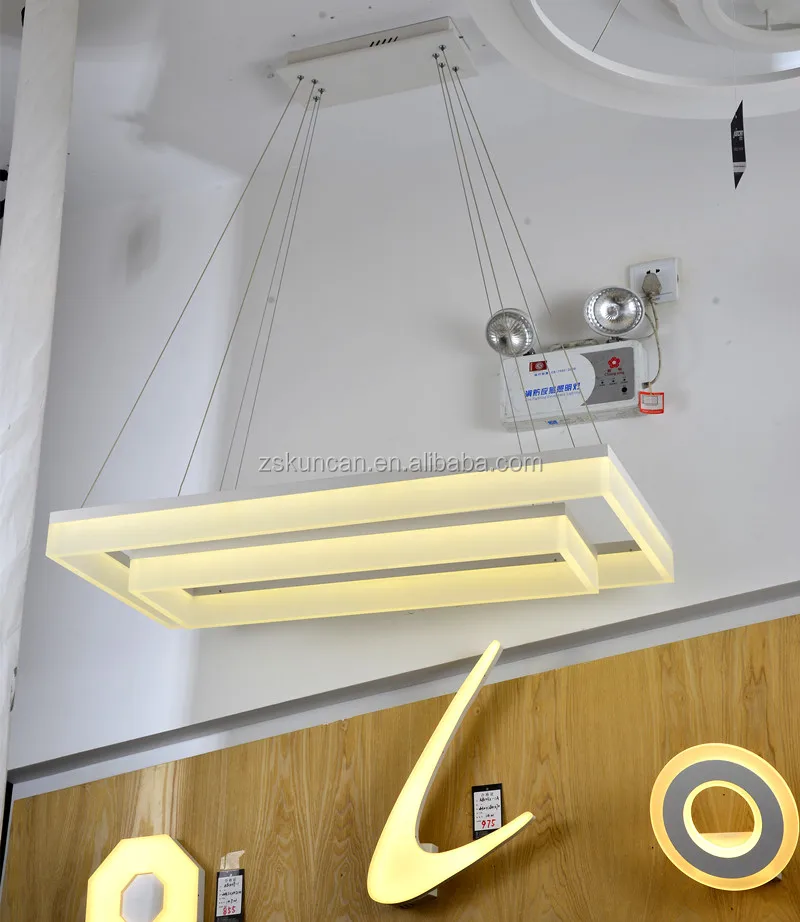 Alta calidad rectángulo led lámpara de acrÃlico para mesa de ... Lamparas led comedor
