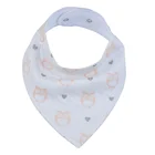 Cute anti-bacterial & washable baby bandana Clothes drool bibs