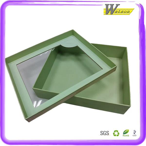 china manufacturers custom cardboard nice gift box with pvc