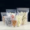 zip-lock plastic bags clear transparent resealable bag stand up zipper pouch bag