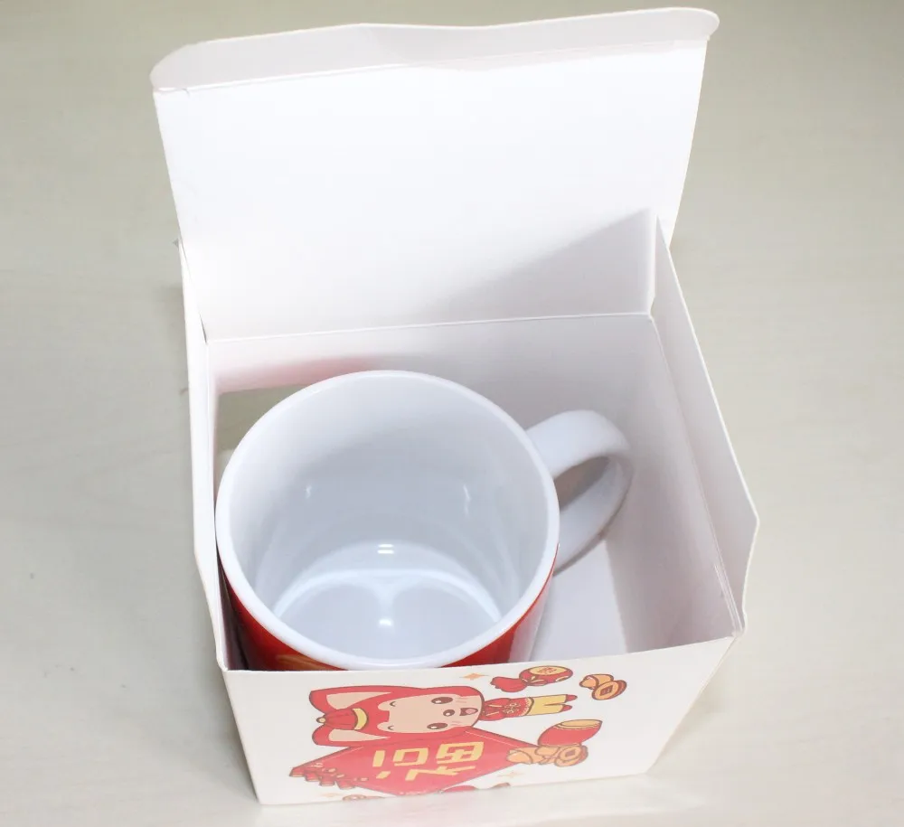 coated custom made printable packaging boxes for 11oz coffee