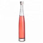 250ml 300ml 330ml 375ml Mini Transparent Round Glass Red Grape Wine Bottle With Cork