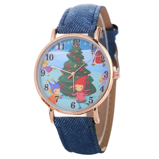 new promotional gift watch for girl boy christmas tree quartz