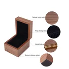 Luxury custom design watch packaging wooden box flip cover