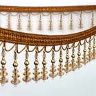 High Quality Beaded Fringe Decorative Crystal Bead Trim For Garment