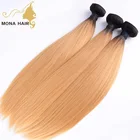 Charming Blonde Straight hair unprocessed wholesale virgin indian hair weave distributors