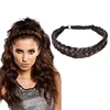 Luxury Christmas Headband Adjustable Elastic Brown Twist Headband For Women Hair Accessories